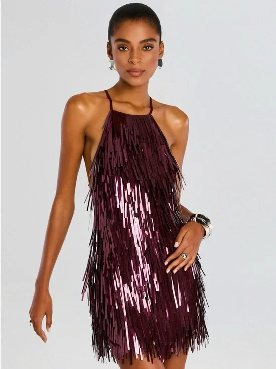 NWT Retrofete ROMEE rectangle sequins Dress Size Small - Picture 1 of 8